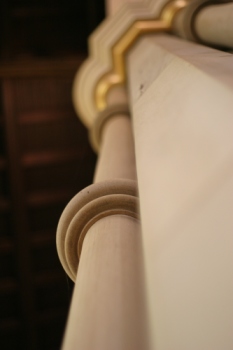 Marble column in a church.