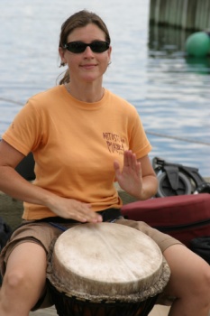 Drummer at the Halifax Busker Festival.