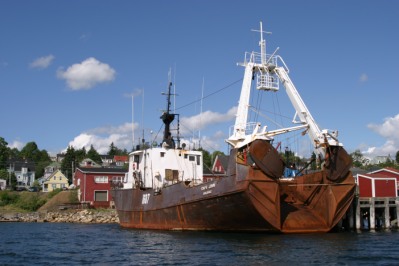Rusty Trawler. Lunenburg, Nova Scotia.