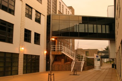 Bridge between University of York buildings