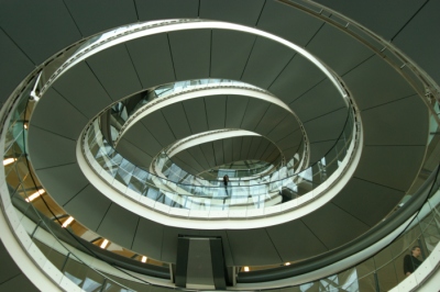 Spiral stairs in London City Hall